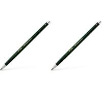 Faber-Castell 139411 - Porte-mine TK 9400, épaisseur de mine: 2 mm, dureté: H, couleur du corps: vert (Lot de 2)