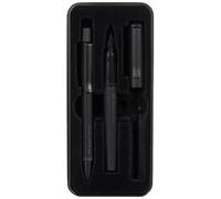 Faber-Castell Coffret cadeau Hexo 140579 noir – stylo plume M et stylo à bille B