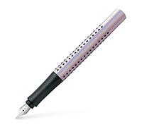 Faber-Castell 140844 - Stylo-plume Grip Edition Glam, plume M, couleur : Pearl