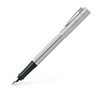 Faber-Castell 140906 Stylo Grip 2011, plume F Argent