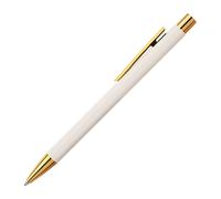 FABER-CASTELL 141445 FABER-CASTELL Stylo à bille Neo Slim marshmallow/gold, couleur d'écriture : noir, 1 pc.