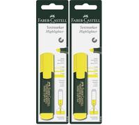 Faber-Castell 145099 - Blister avec 1 surligneur de texte, couleur jaune (Lot de 2)