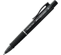 Faber-Castell 145755 - Stylo à bille Poly Ball View, mine XB, noir, 1 pièce