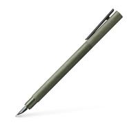 Faber-Castell 146150 - Stylo Neo Slim Aluminium, largeur de plume M, vert olive