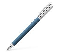 Faber-Castell 147145 - Stylo à bille Ambition résine précieuse, bleu, mine indélébile 0.5 mm