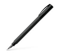 Faber-Castell 147150 - Stylo Ambition All Black, largeur de plume M, noir