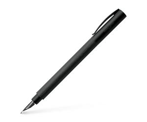 Faber-Castell 147152 - Stylo Ambition All Black, largeur de plume EF, noir