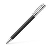 Faber-Castell 148130 - Stylo bille Twist AMBITION en résine précieuse, plomb: B, y compris boîte-cadeau, Noir/Argent