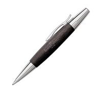 Faber-Castell 148230 - Stylo-plume résine e-motion / crocodile, ressort: M, boîte-cadeau incluse, couleur de la tige: noir / argent