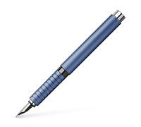 Faber-Castell 148440 - Stylo plume Essentio, plume M, aluminium bleu
