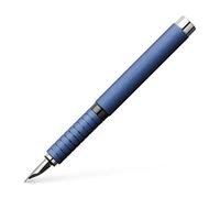 Faber-Castell 148441 - Stylo plume Essentio, plume F, aluminium bleu