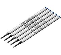 Faber-Castell 148712 Basic Recharge Rollerball, Bleu, 5 Montant