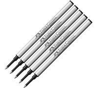 Faber-Castell 148712 Basic Lot de 5 recharges pour stylo roller Noir