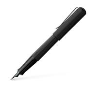 Faber-Castell 150573 - Stylo plume Hexo, largeur de plume B, noir mat, 1 stylo plume