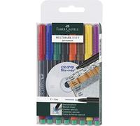 FABER-CASTELL 151309 - Marqueurs permanents MULTIMARK, épaisseur: F, étui de 8