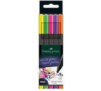 Faber-Castell 151603 stylo fin Vert clair, Orange, Rose, Violet, Jaune 5 pièce(s) G