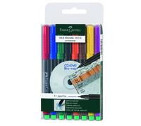 FABER-CASTELL 152309 - Marqueurs permanents MULTIMARK, épaisseur: S, étui de 8