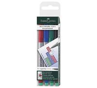 Faber-Castell Feutres multiusage MULTIMARK non-permanent S – Étui de 4