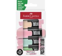 Faber-Castell 154214 - Pack de 4 surligneurs fluorescents TXTLNR - Pastel