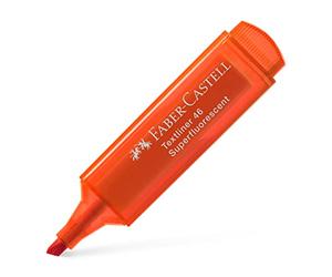 Faber-Castell 154615 - Surligneur Textliner 1546, rechargeable, orange