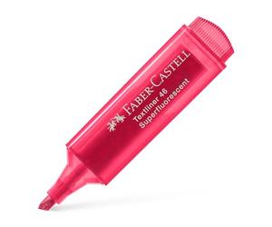 Faber castell 154621 Surligneur Textliner 1546, Rouge lot de 10