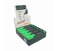 Faber-Castell 154863 Boîte de 10 marqueurs fluorescents Textliner 48 Vert