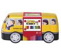 Faber-Castell 155532 - Feutres Connector, boîte métallique Bus avec 33 feutres