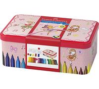 FABER-CASTELL 155534 - Set de feutres Connector Ballerina, boîte métallique de 33 feutres, lavables, set de coloriage pour enfants
