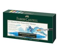 Faber-Castell 160305 - Marqueur d'Aquarelle Albrecht Dürer, Boîtes de 5 Multicolore Taille Unique