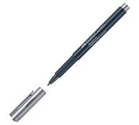 Faber-Castell 160751 - Marqueur métallique avec pointe en fibre, largeur de trait 1,5 mm, convient à de nombreuses surfaces, avec effet métallique Nothing Else Metals en argent