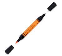 Faber-Castell 162113 - Pitt Artist Pen Dual Marker - Encre de Chine - Orange Transparent (113)