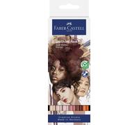 Faber-Castell 164523 FABER-CASTELL Marqueur aquarelle GOLDFABER, étui de 6 pièces Portrait