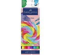 Faber-Castell 164528 - Goldfaber Aqua Dual Marker, Candy Shop, avec pointe pinceau et pointe fineliner, étui de 6 pièces