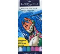 Faber-Castell 167130 Feutre PITT artist pen Shôjo étui de 6