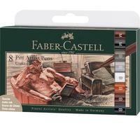 Faber-Castell 167172 - Crayon à encre de Chine Pitt Artist Pen, Classic, B/M, étui de 8 pièces