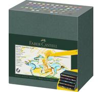 Faber-Castell 167193 - Crayons à encre de Chine Pitt Artist Pen Brush, boîte de 60 crayons d'atelier, set de crayons à pinceaux