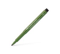 Faber-Castell 167574 - Crayon à encre de Chine Pitt Artist Pen Calligraphy, 2,5 mm, vert oxyde de chrome émoussé, vert, 1 pièce