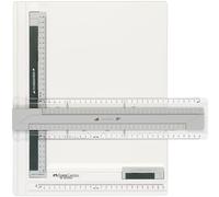 FABER-CASTELL 171274 - Planche à dessin A4 TK-SYSTEM, avec rainures de guidage et échelle graduée pour compas