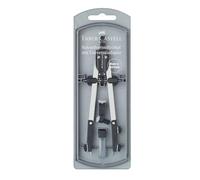FABER-CASTELL 174035 - Compas à réglage rapide avec articulations, argent - noir