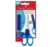 Faber-Castell 181549 Ciseaux À Bouts Ronds Ciseaux Pour Loisirs Créatifs, Universel Découpe Droite Bleu