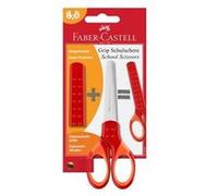 Faber-Castell 181550 ciseaux à bouts ronds Universel Découpe droite Rouge Rouge G