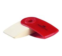 Faber-Castell 182411 gommes - coloris aléatoire (bleu/rouge) - 1pièce