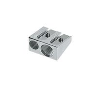 Faber-Castell 183400 Double taille-crayon en métal pour crayons graphite 50-34 Argenté