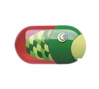 Faber-Castell 183526 - Taille-crayon double Coccinelle avec gomme (lot de 2 - poisson)