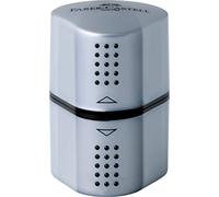 Faber-Castell Taille-crayon GRIP 2001 3 en 1 avec réservoir Argent