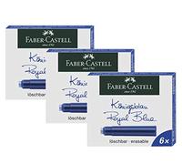 Faber-Castell 185506 - Lot de 3 cartouches d'encre standard (bleu roi), standard)
