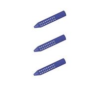 Faber-Castell 187101 - Gomme triangulaire Grip 2001 (3 x bleu)