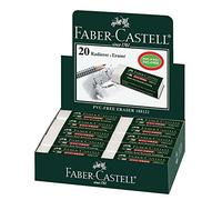 Faber castell 187287 - Boîte de 20 Gommes à effacer 7081 N, pour éliminer traits de graphite et couleur