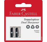 Faber-Castell 189099 - Taille-crayon double métallique 50-34, 1 pièce