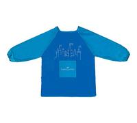 Faber-Castell 201203 - Tablier de peinture enfant, taille 110 cm, bleu, blouse de peinture pour protéger les vêtements (Lot de 2)